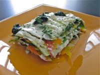 Raw lasagna prepared by Veronica Saunders