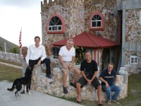Michael, Tony, greg and Jack at the Castle
