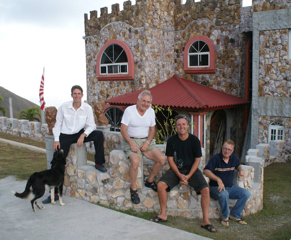 Michael, Tony, greg and Jack at the Castle