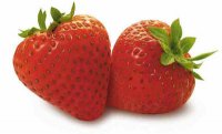 two strawberries
