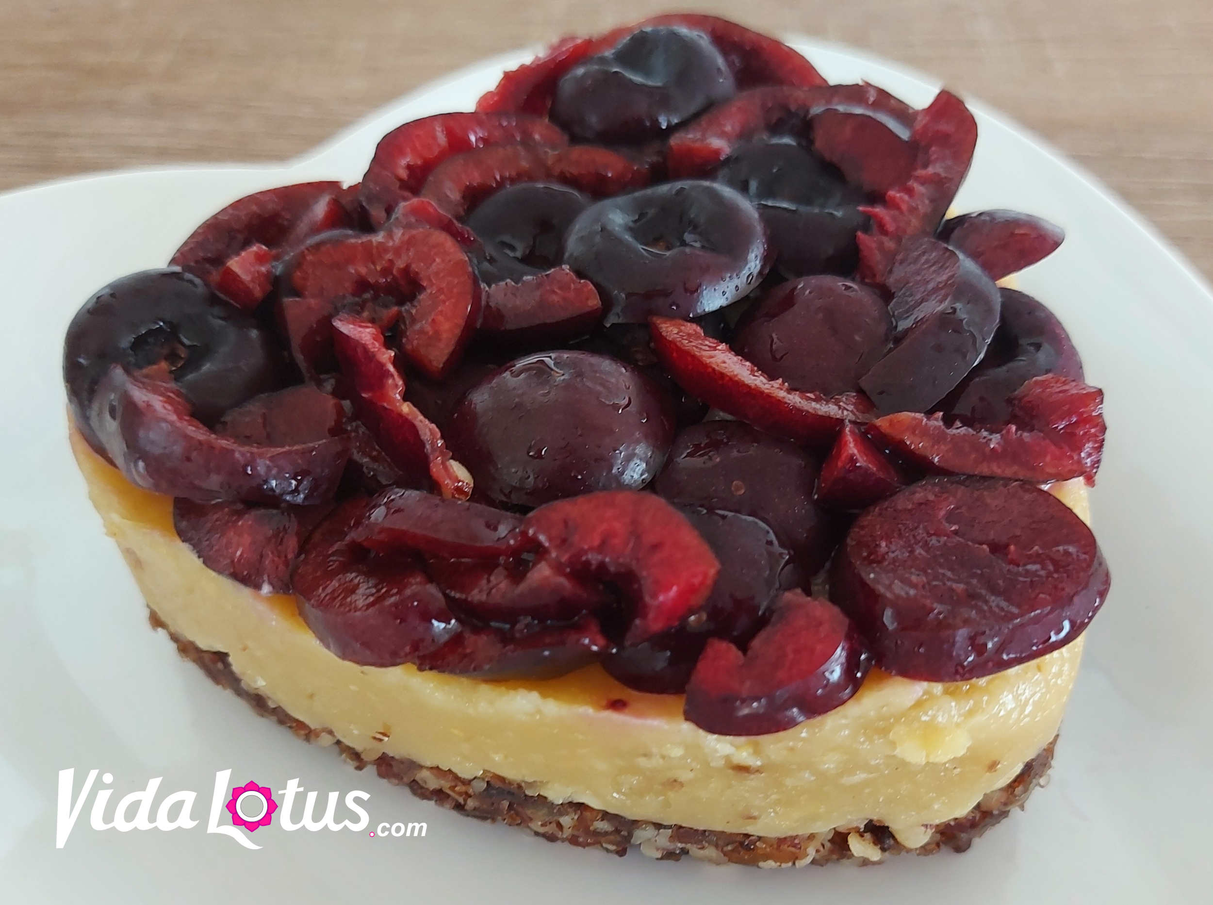 Plant-based Cherry Cheesecake